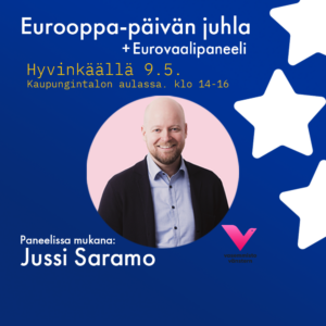 Eurovaalipaneeli Hyvinkäällä 9.5.2024 - Jussi Saramo